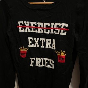 Extra fries black sweatshirt